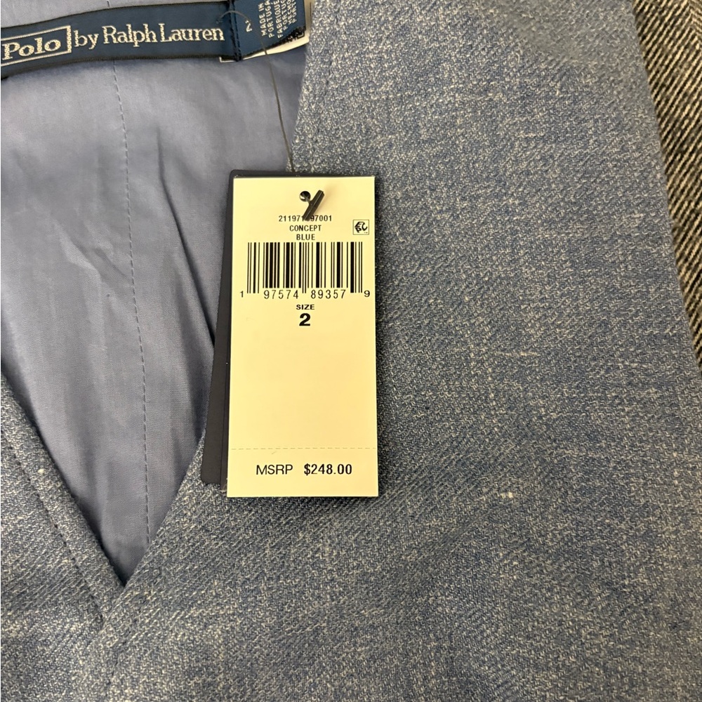 ralph lauren women’s linen-cotton twill vest | size 2 - Picture 5 of 6